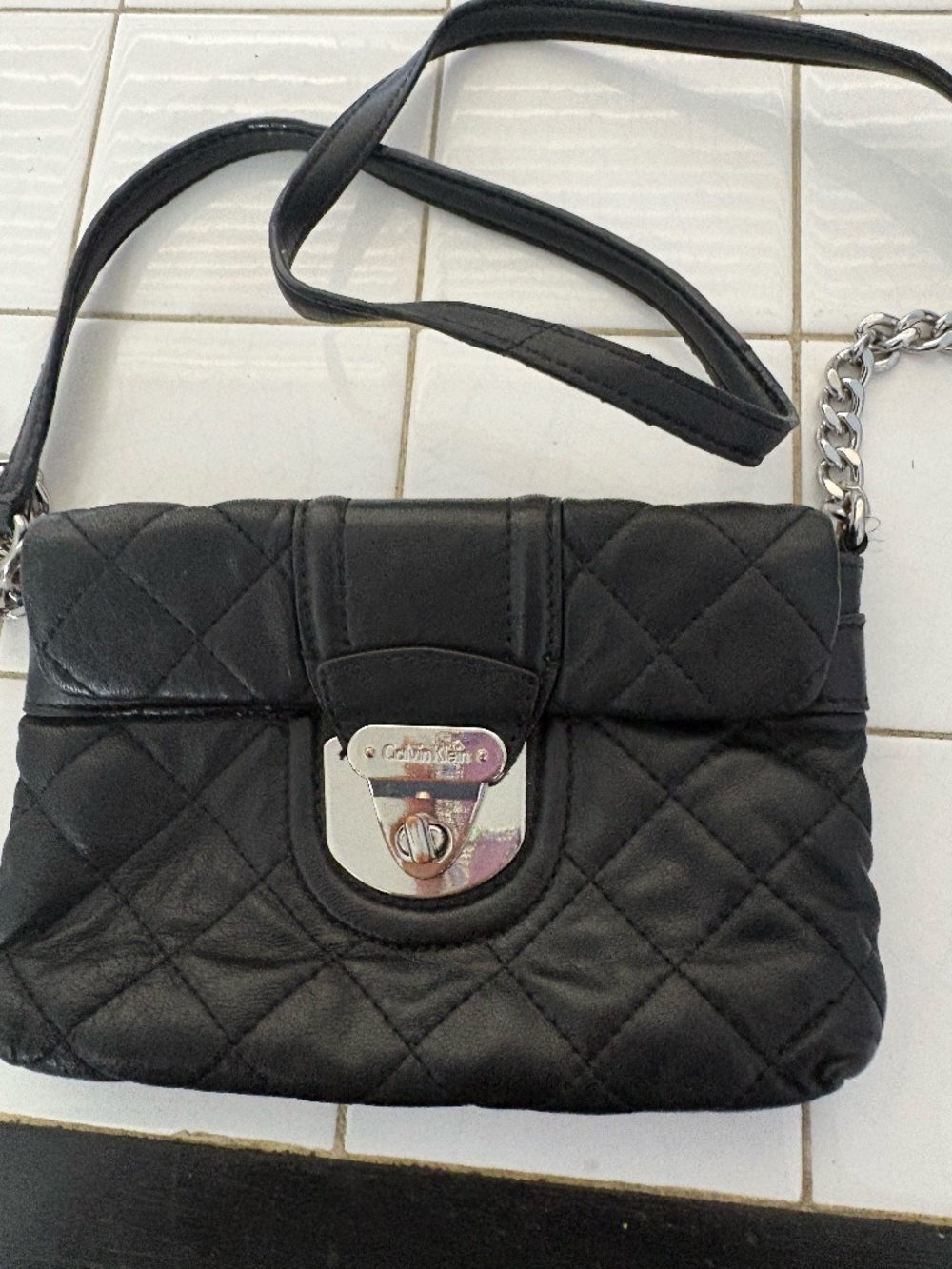 CALVIN KLEIN QUILTED MINI CROSSBODY BAG